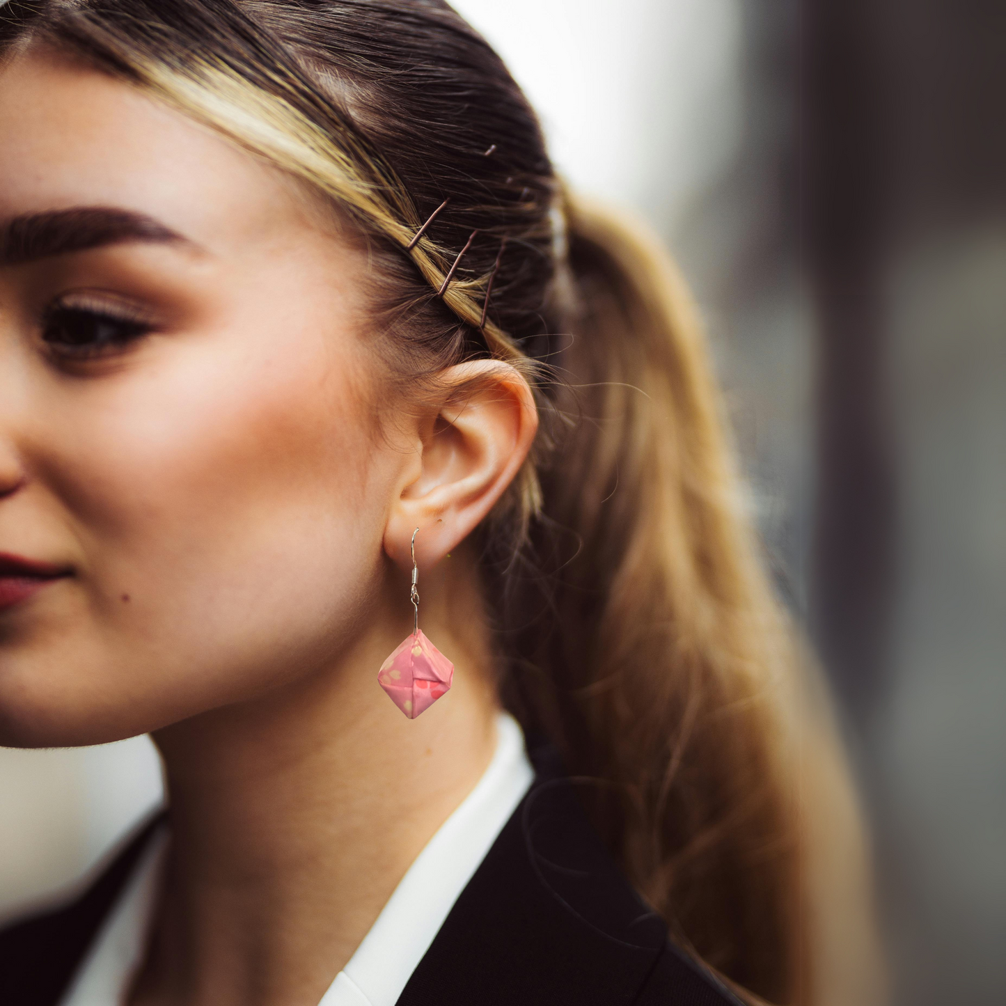 Origami Cube Earrings
