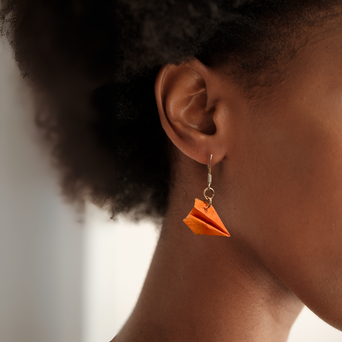 Origami Airplane Earrings