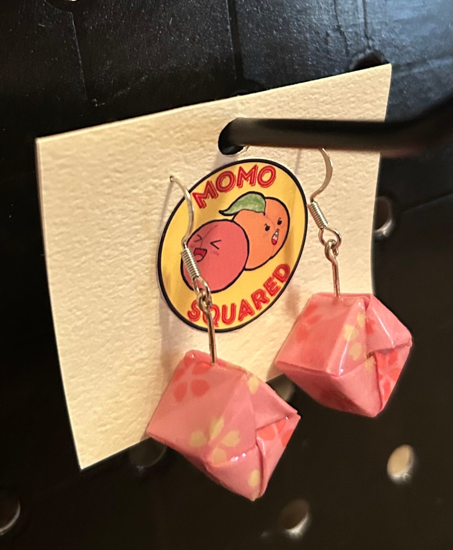 Origami Cube Earrings