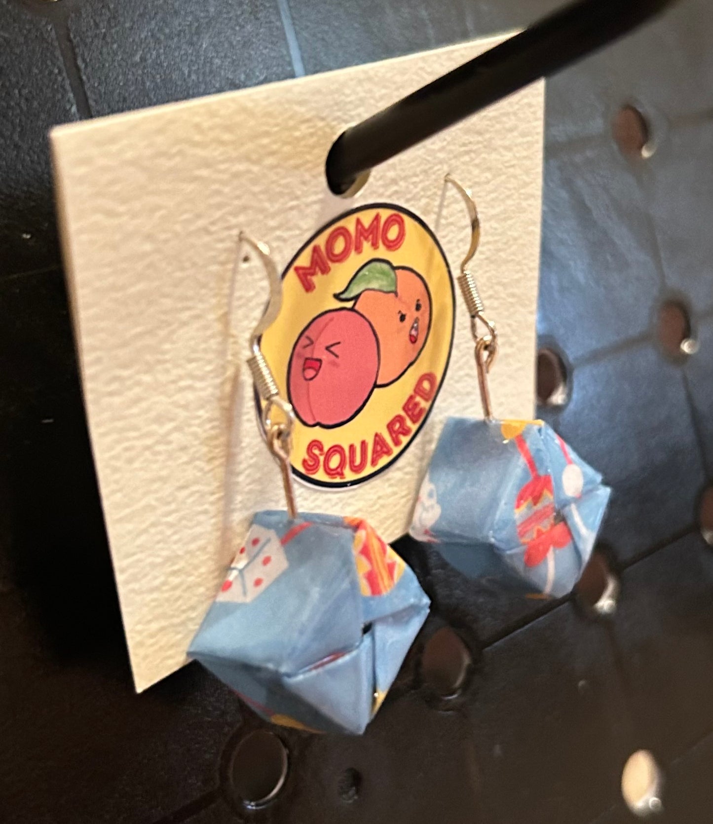 Origami Cube Earrings