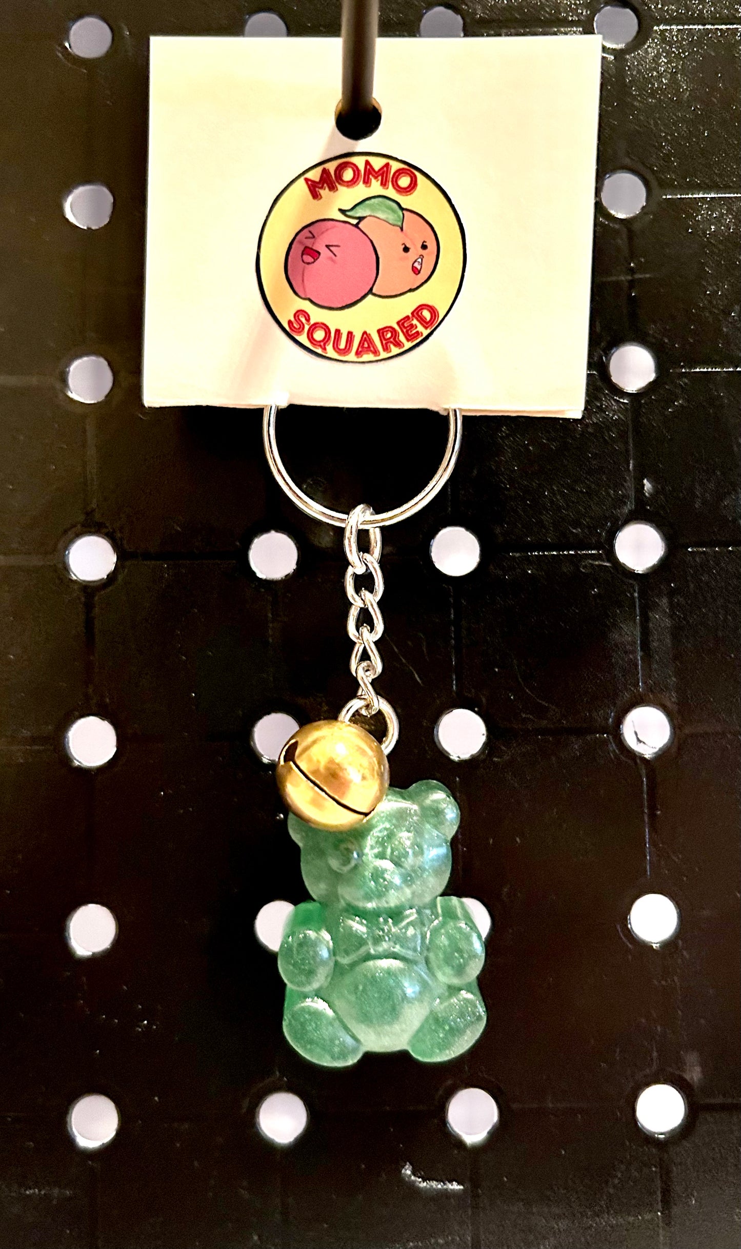 Gummy Bear Keychain with Bell