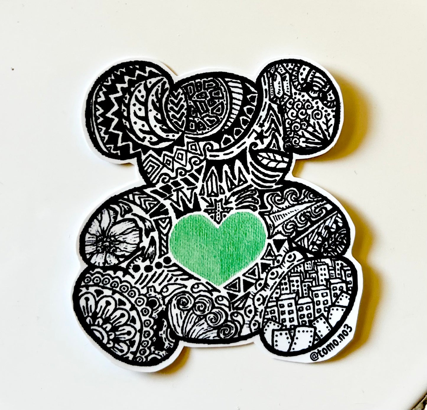 Zentangle Teddy Bear