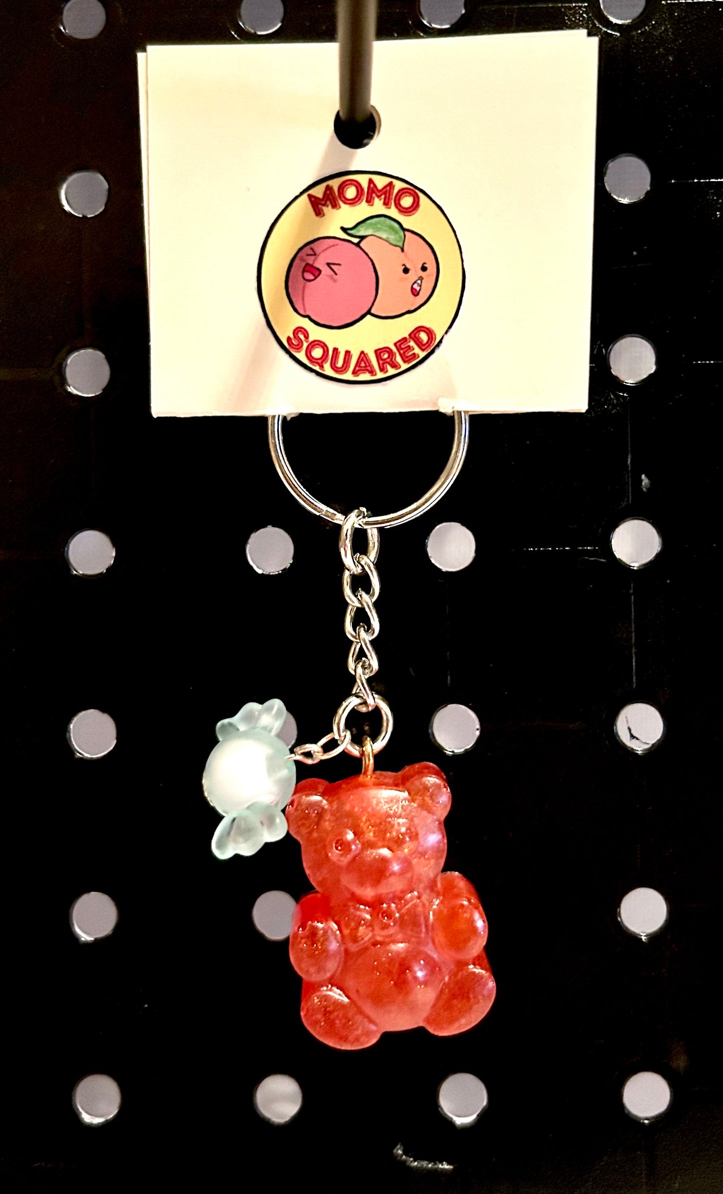 Gummy Bear Keychain with Candy