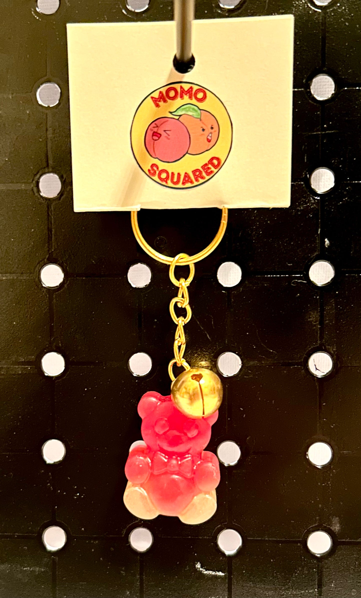 Gummy Bear Keychain with Bell