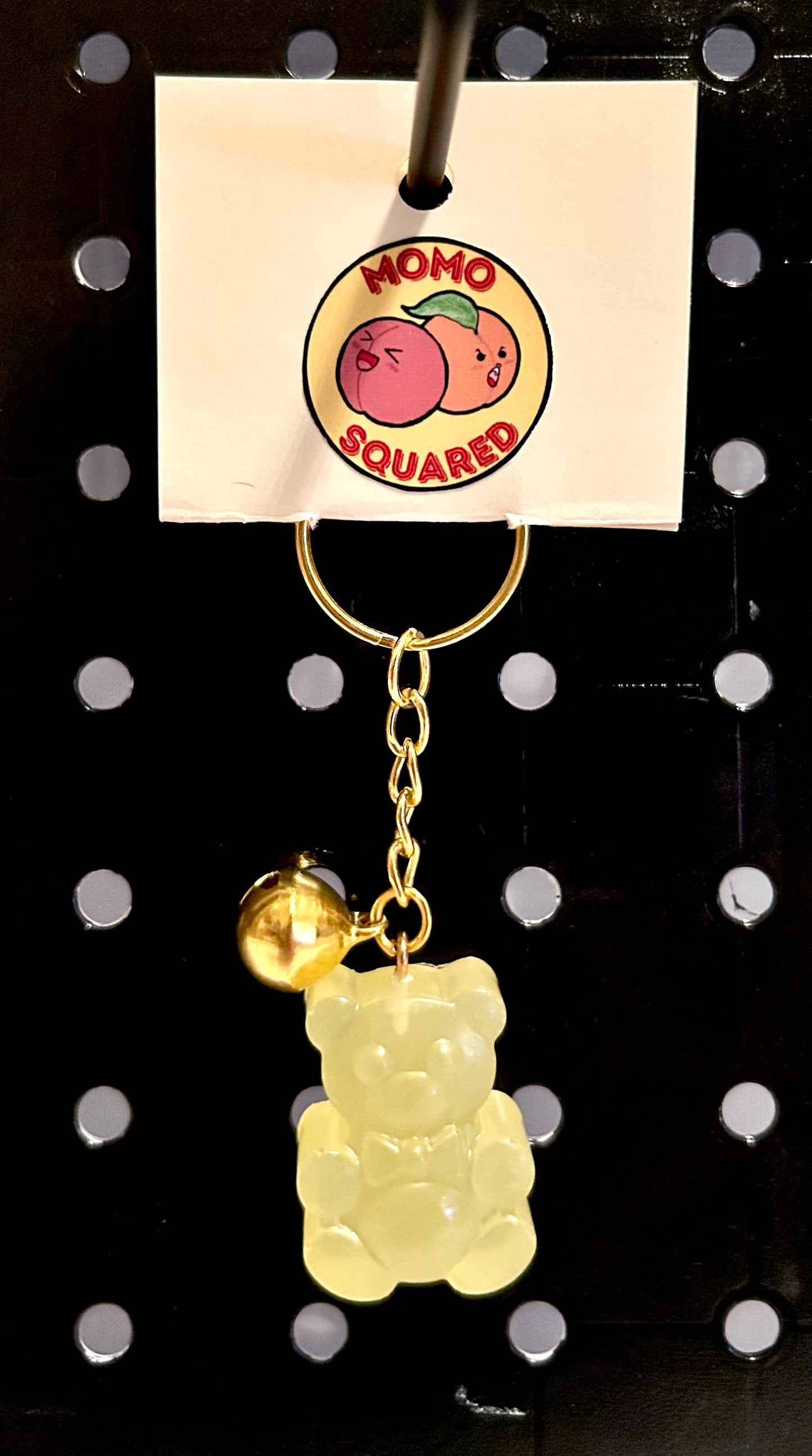 Gummy Bear Keychain with Bell