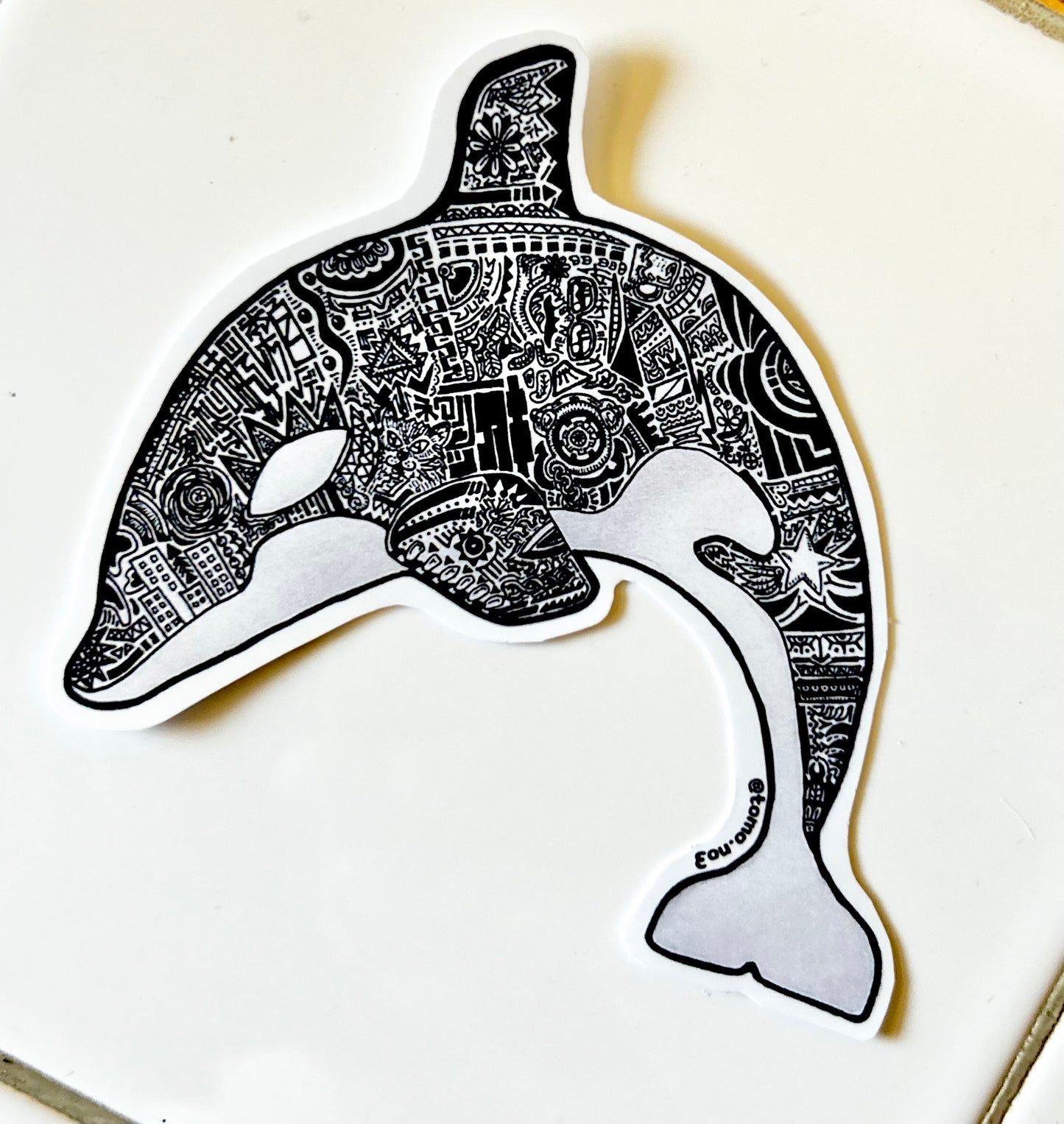 Zentangle Orca