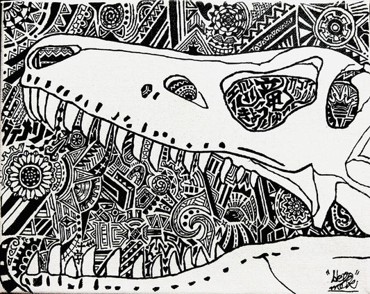 T-Rex Zentangle