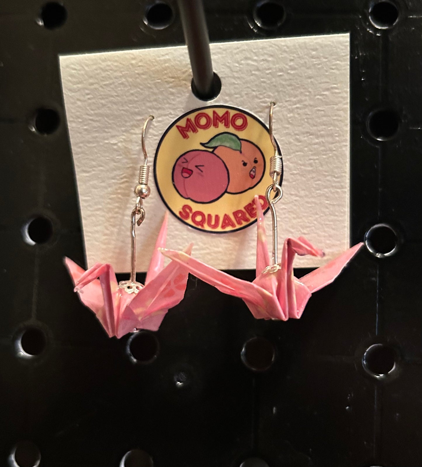 Origami Paper Crane Earrings