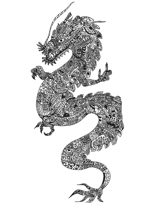 Zentangle Dragon