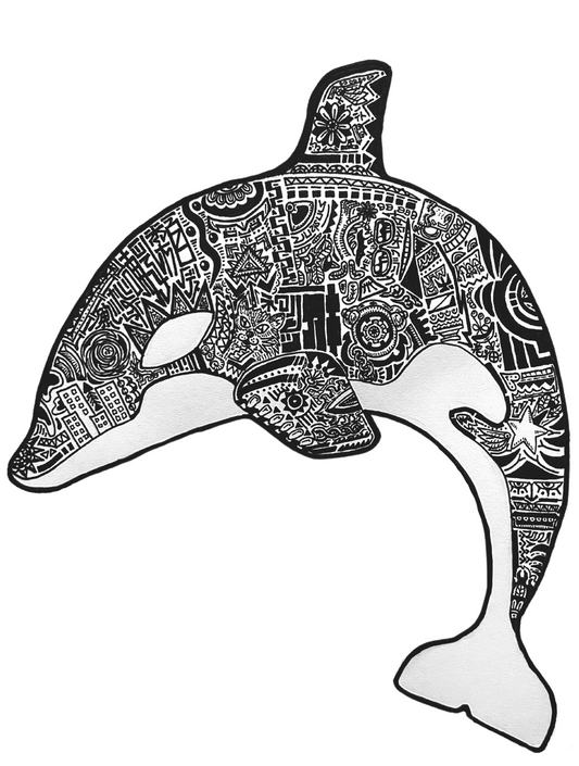 Zentangle Orca
