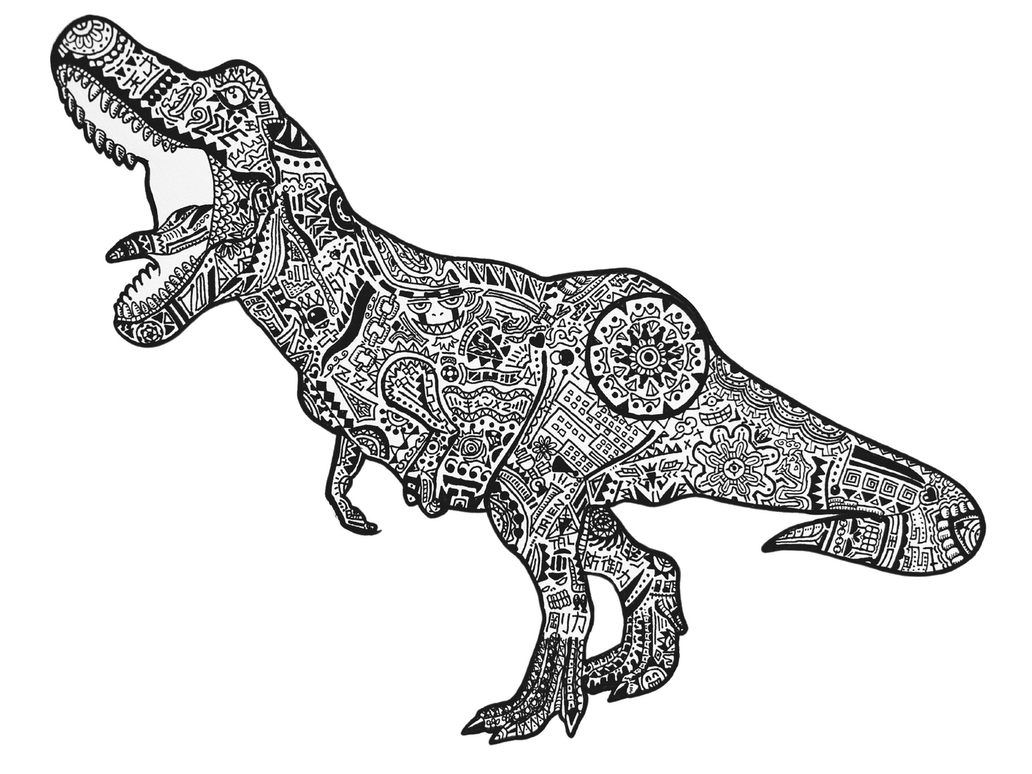 Zentangle T-Rex