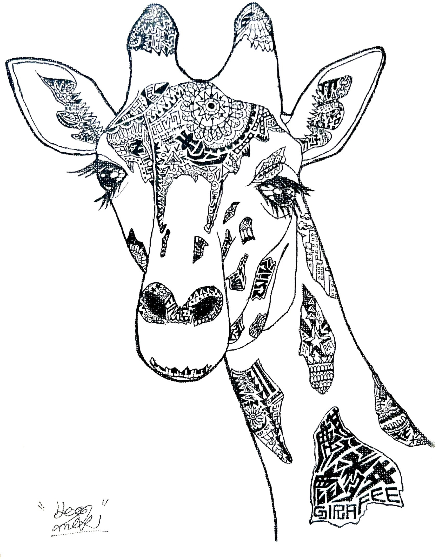 Graffiti Giraffe image 1