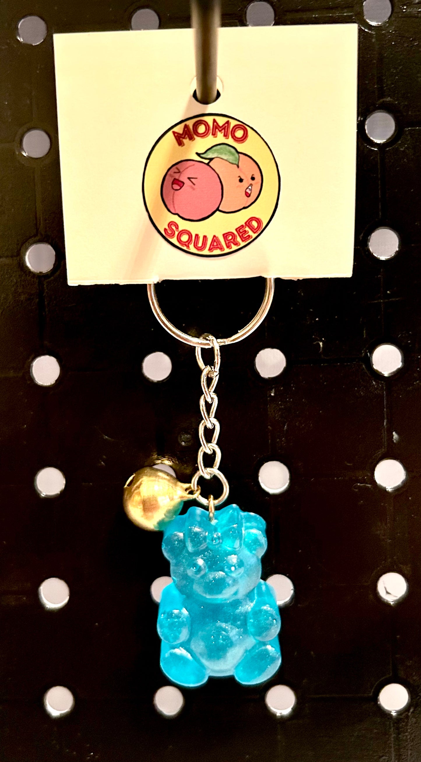 Gummy Bear Keychain with Bell