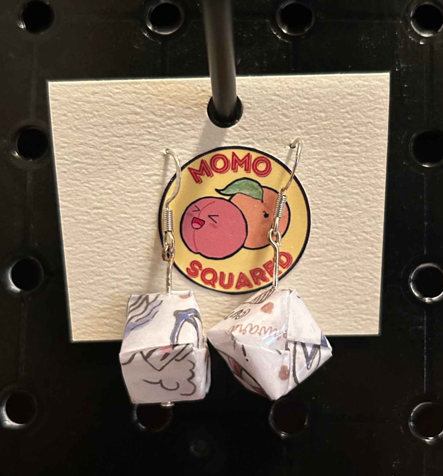 Origami Cube Earrings