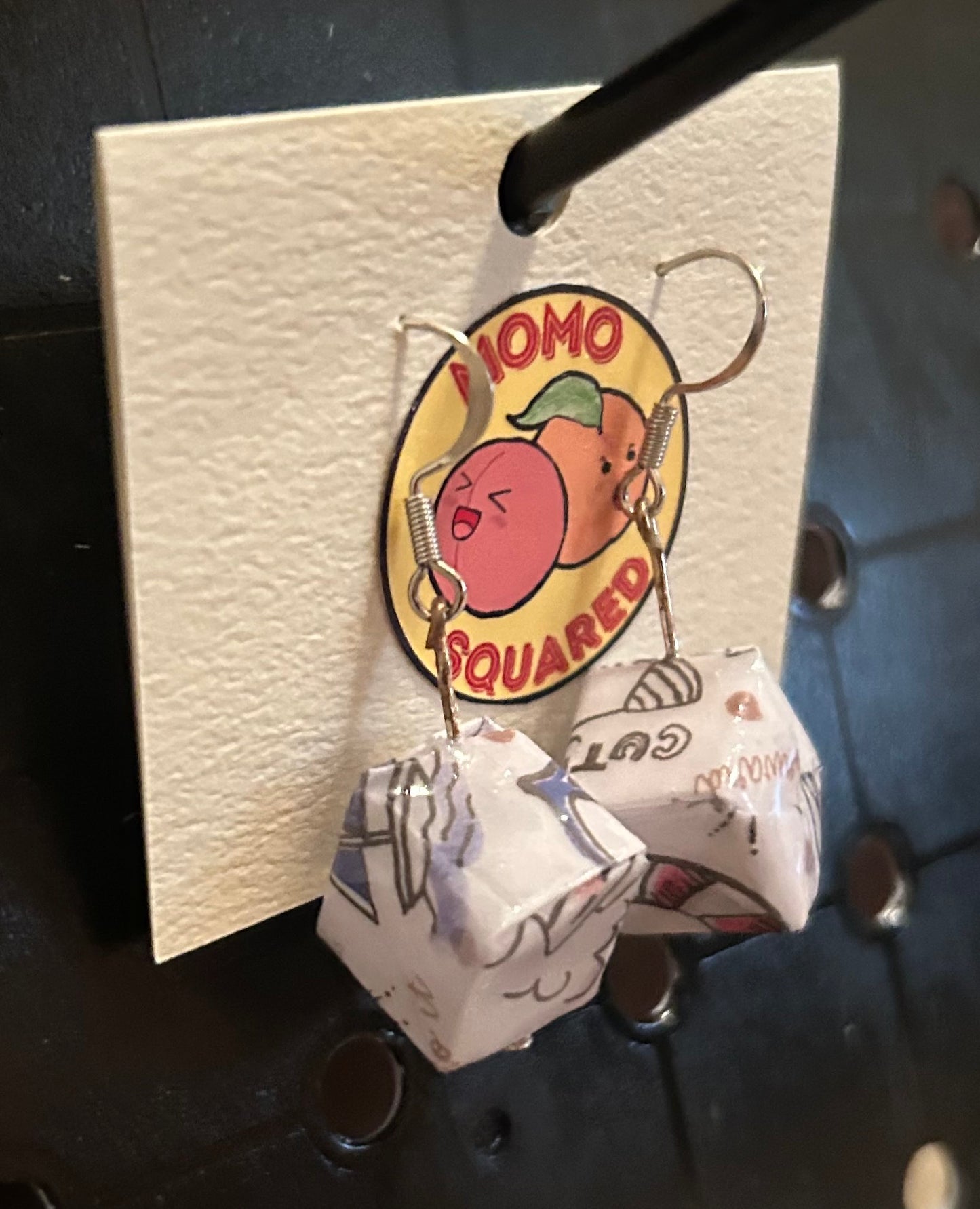 Origami Cube Earrings