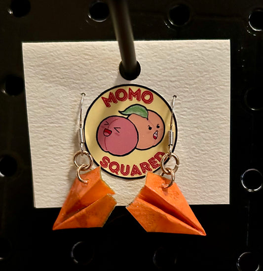 Origami Airplane Earrings