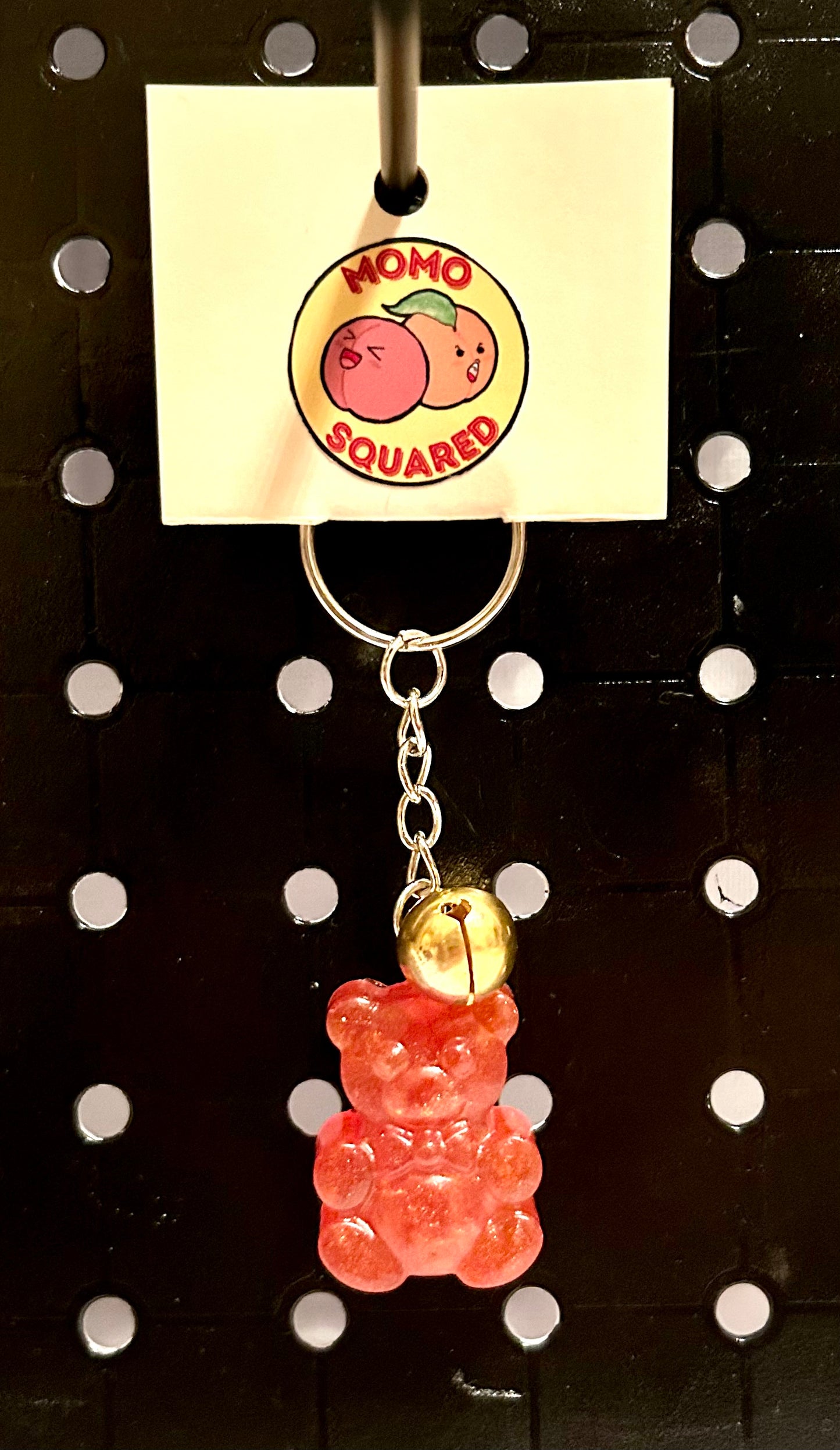 Gummy Bear Keychain with Bell