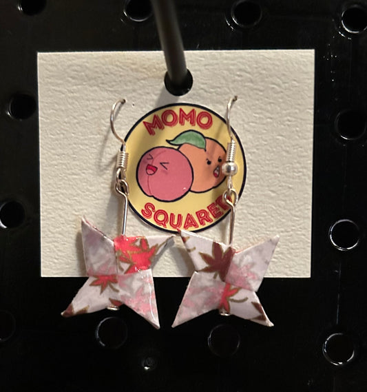 Origami Shuriken Earrings