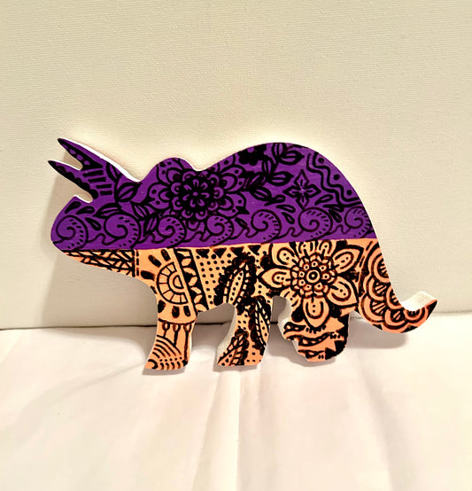 Triceratops Wood Standee