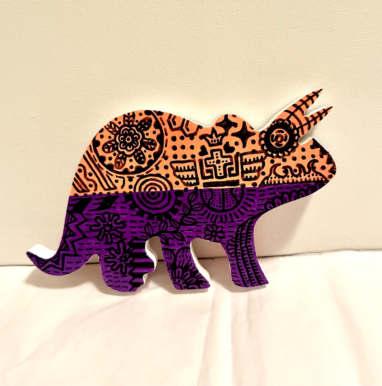 Triceratops Wood Standee
